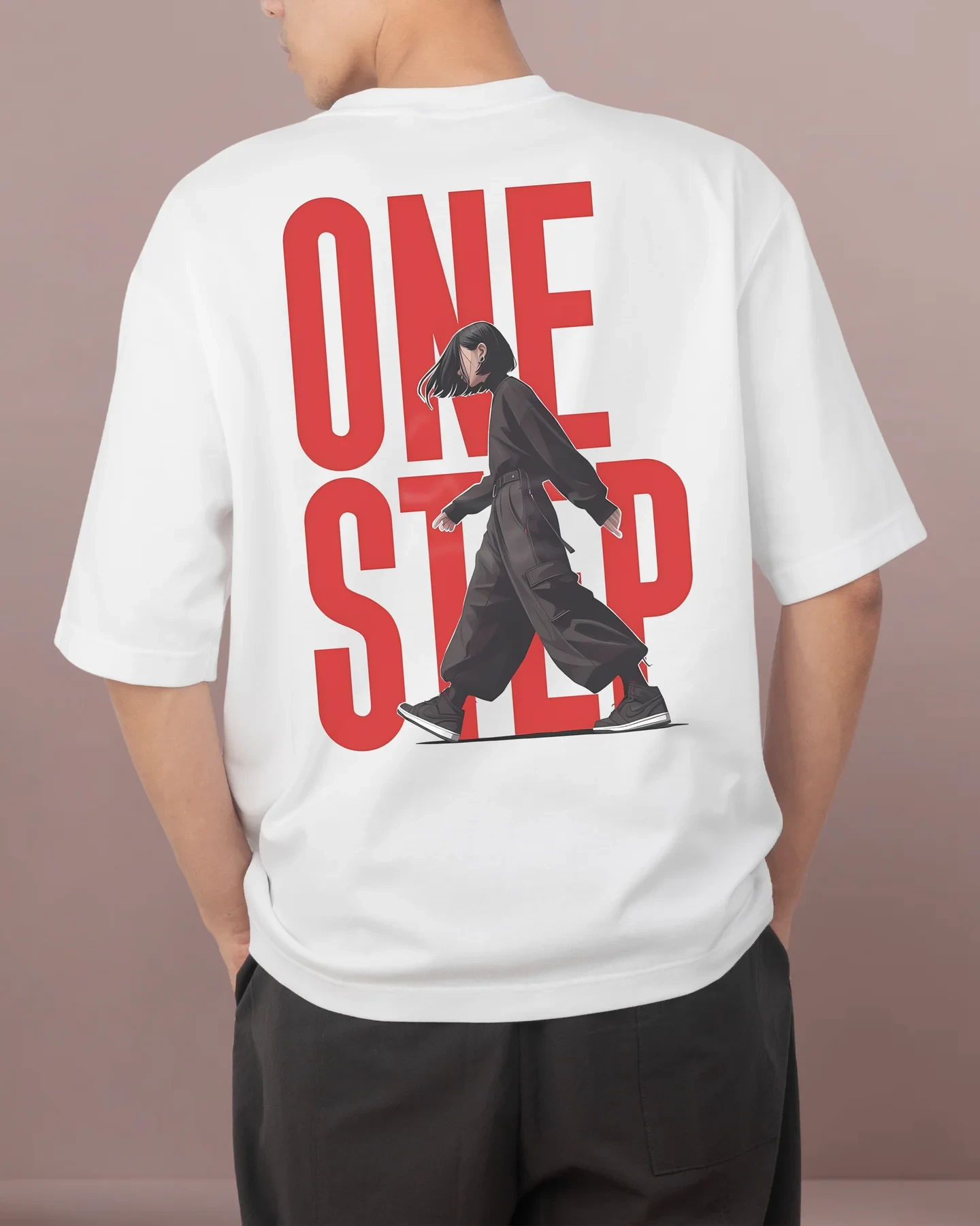 One Step Unisex Oversized T Shirts